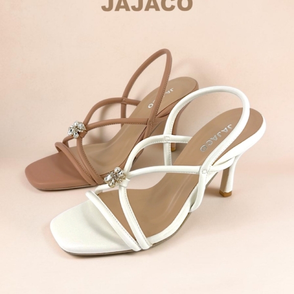 JAJACO รุ่น Sassy<br>ส้นสูงดีไซน์เพชร สไตล์เรียบหรู match ง่าย เหมาะสำหรับทั้งวันทำงาน วันเที่ยว หรือโอกาสพิเศษ